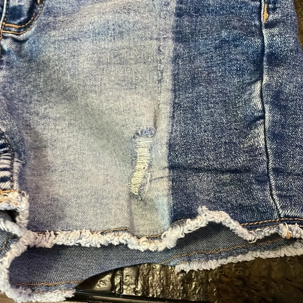 Girl’s Justice Distress Blue Jeans Shorts Slim Cut